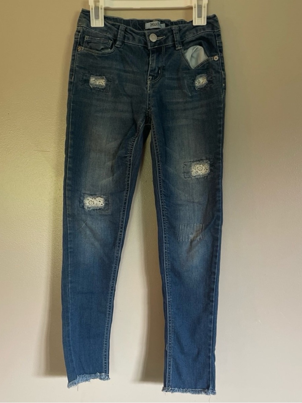 Mudd girls, distressed jeans, size 8